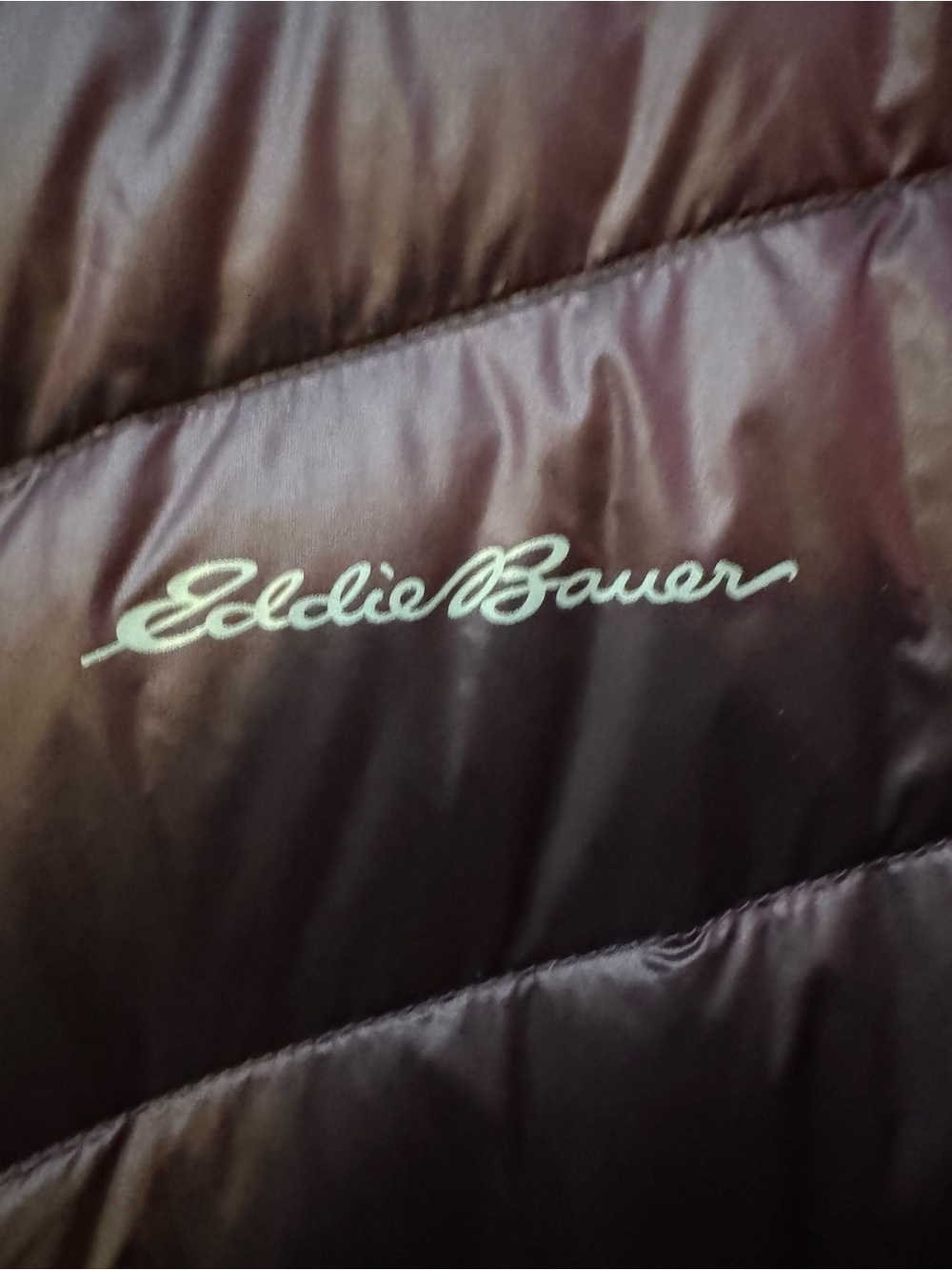 Eddie Bauer Packable Down Puffer Jacket - Plum Shine XL - Picture 6 of 8